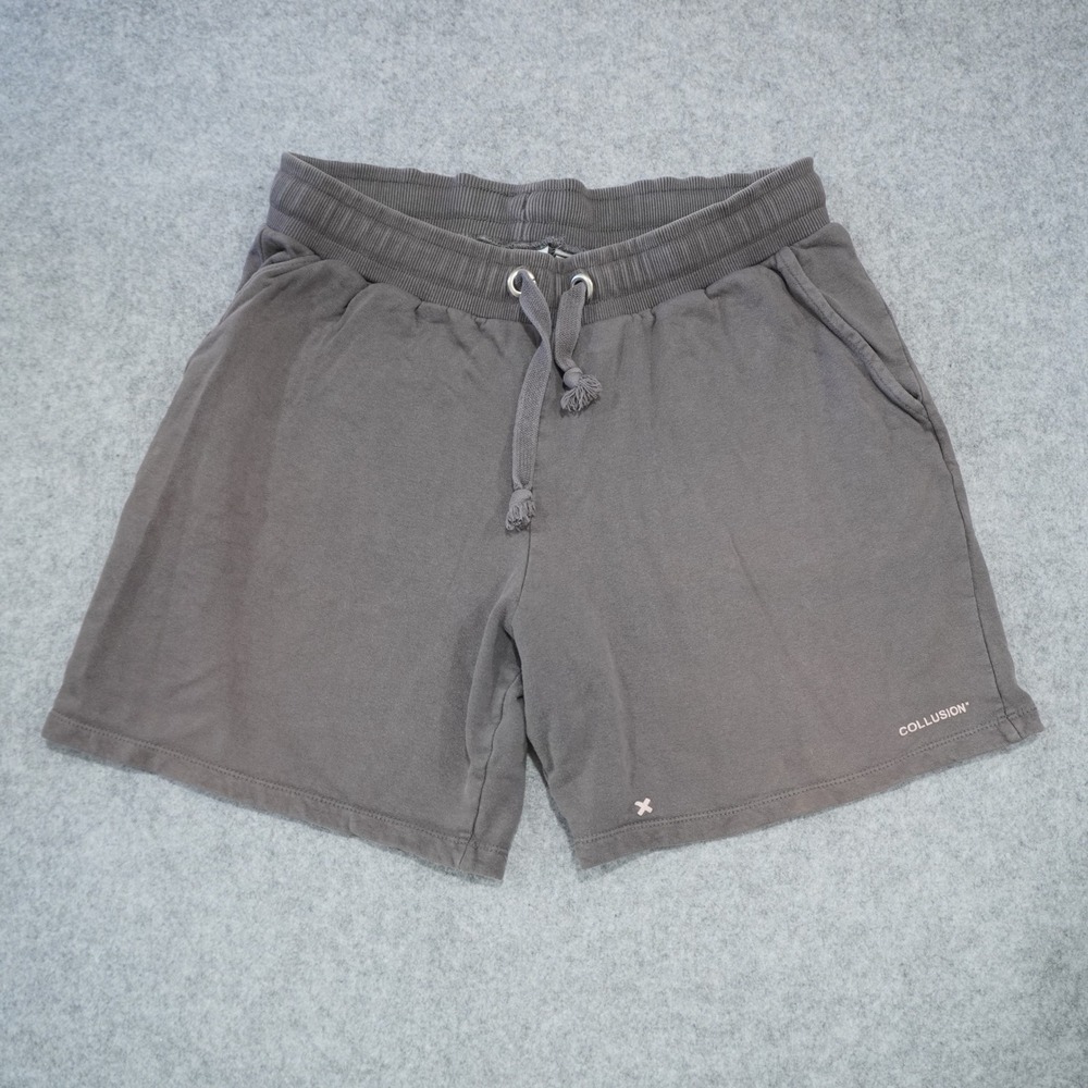 Collusion Women's Size Small Sweat Shorts Gray Drawstring Lounge Athleisure
